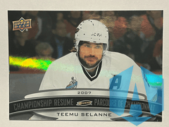 2023 Tim Hortons Legends Championship Resume Teemu Selanne #CR-3